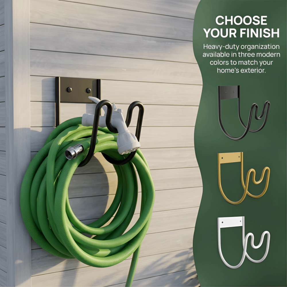 Gardena Hose Flex - ที่แขวนสายยางกันสนิม ทนทาน แข็งแรง สำหรับสายยางแบบยืดหยุ่น ขนาดใหญ่พิเศษ ที่เก็บสายต่อพ่วง